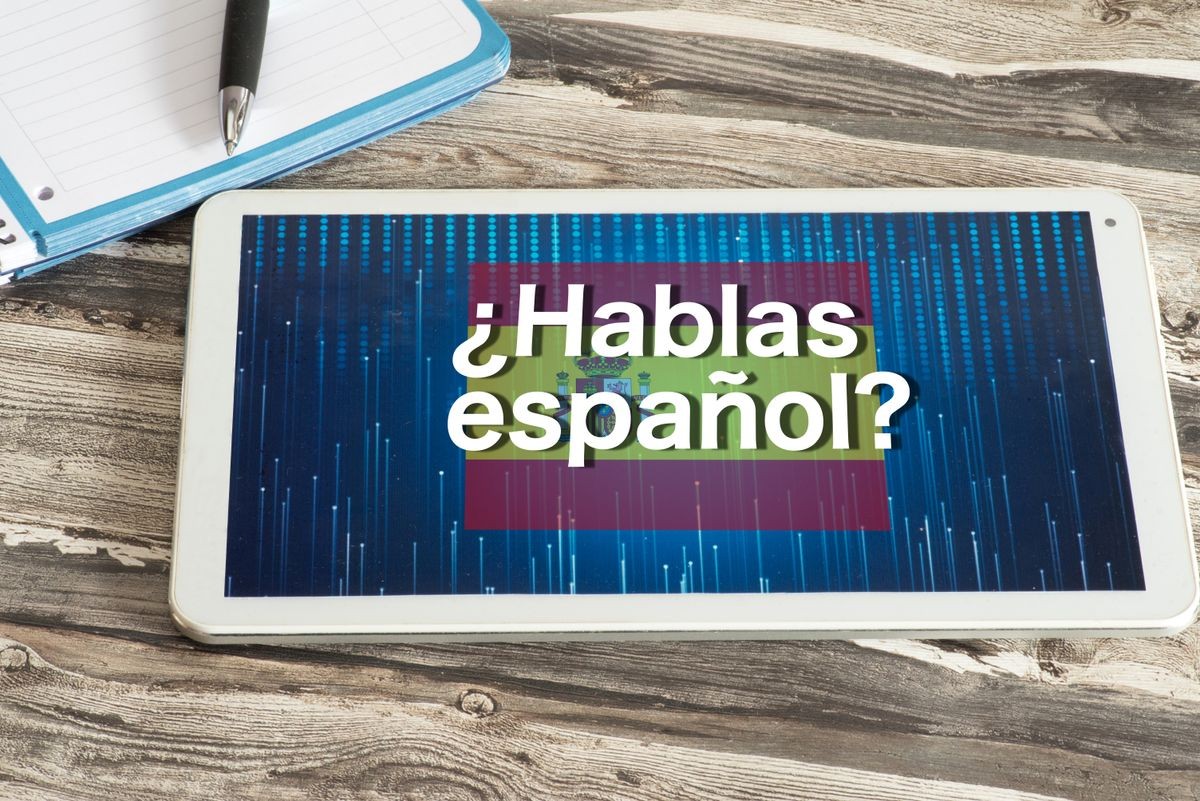 A Tablet and Question Do you speak Spanish